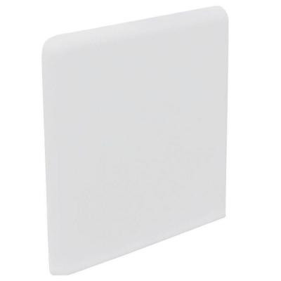 Color Collection Matte Tender Gray 3 in. x 3 in. Ceramic Surface Bullnose Corner Wall Tile-DISCONTINUED