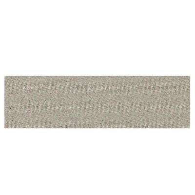 Identity Cashmere Gray Fabric 4 in. x 12 in. Porcelain Bullnose Floor and Wall Tile