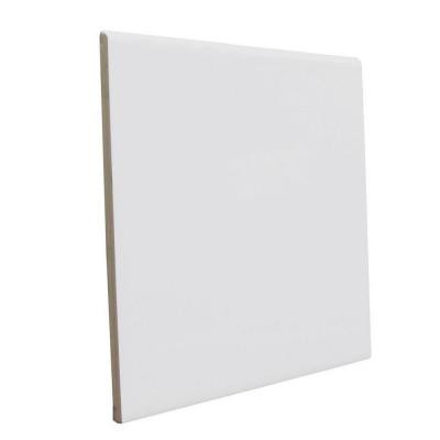 Matte Tender Gray 6 in. x 6 in. Ceramic Surface Bullnose Wall Tile-DISCONTINUED
