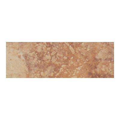 Canaletto Rosso 3 in. x 13 in. Porcelain Bullnose Floor and Wall Tile-DISCONTINUED