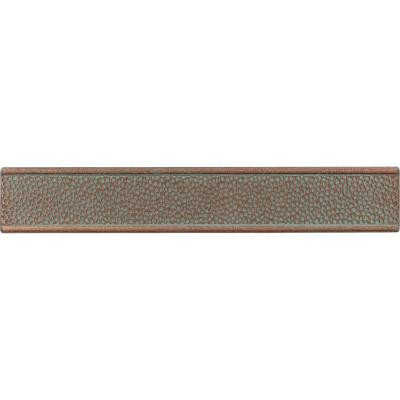 Castle Metals 2 in. x 12 in. Aged Copper Metal Hammered Border Trim Wall Tile