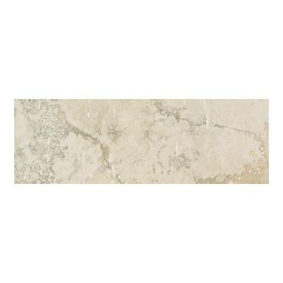 Canaletto Bianco 3 in. x 13 in. Porcelain Bullnose Floor and Wall Tile