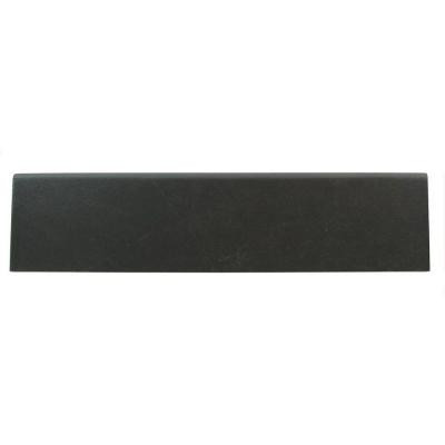 Concrete Connection Downtown Black 3 in. x 13 in. Porcelain Bullnose Floor and Wall Tile