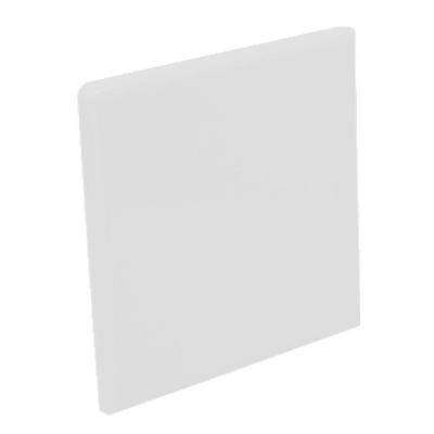 Color Collection Matte Tender Gray 4-1/4 in. x 4-1/4 in. Ceramic Surface Bullnose Corner Wall Tile-DISCONTINUED