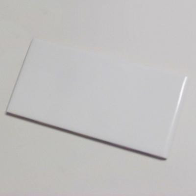 Color Collection Bright White Ice 3 in. x 6 in. Ceramic Surface Bullnose Wall Tile