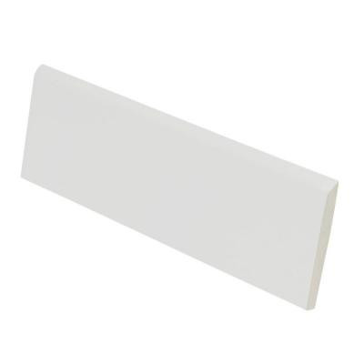 Color Collection Matt Tender Gray 2 in. x 6 in. Ceramic Surface Bullnose Wall Tile-DISCONTINUED