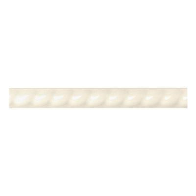 Liner Almond 1 in. x 6 in. Ceramic Rope Liner Wall Tile