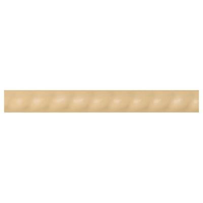 Liners Luminary Gold 1 in. x 6 in. Ceramic Rope Liner Trim Wall Tile