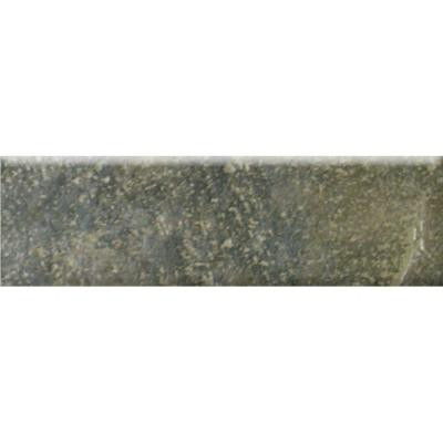 Bengal 3 in. x 12 in. Slate Porcelain Bullnose Floor and Wall Tile