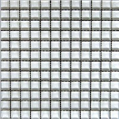 Snowbird-1471 Mosaic Glass Mesh Mounted Tile - 3 in. x 3 in. Tile Sample