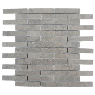 Medieval Big Brick Polished 12 in. x 12 in. Marble Floor and Wall Tile-DISCONTINUED