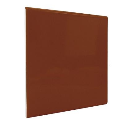 Color Collection Bright Copper 6 in. x 6 in. Ceramic Surface Bullnose Corner Wall Tile-DISCONTINUED