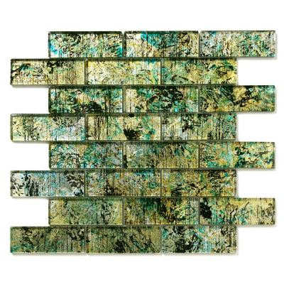 Folia Octotillo 12 in. x 12 in. x 6.35 mm Glass Mesh-Mounted Mosaic Wall Tile (10 sq. ft./case)