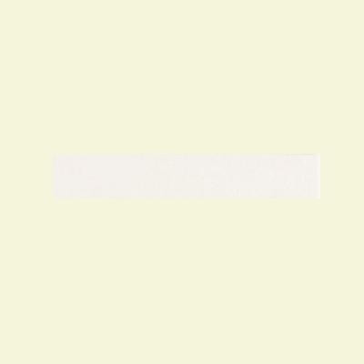 Colour Scheme Arctic White Solid 1 in. x 6 in. Porcelain Cove Base Corner Trim Floor and Wall Tile