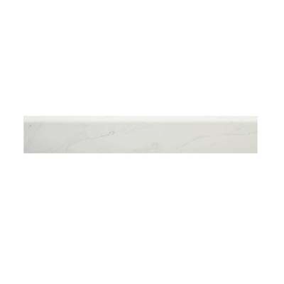 Carrara Blanco 3 in. x 10 in. Glazed Wall Trim