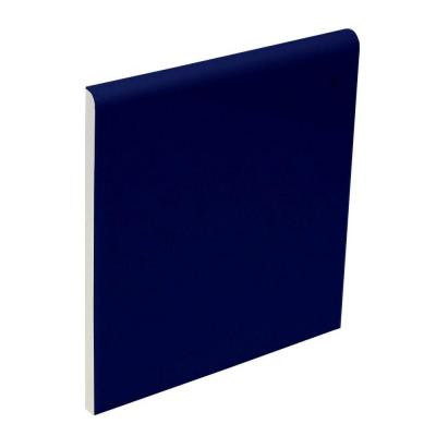 Bright Cobalt 4-1/4 in. x 4-1/4 in. Ceramic Surface Bullnose Wall Tile