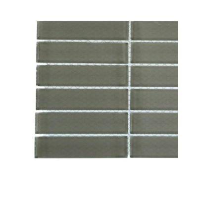Contempo Natural White Polished Glass - 6 in. x 6 in. Tile Sample-DISCONTINUED