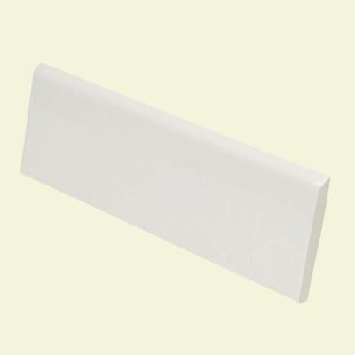 Bright White Ice 2 in. x 6 in. Ceramic Surface Bullnose Wall Tile