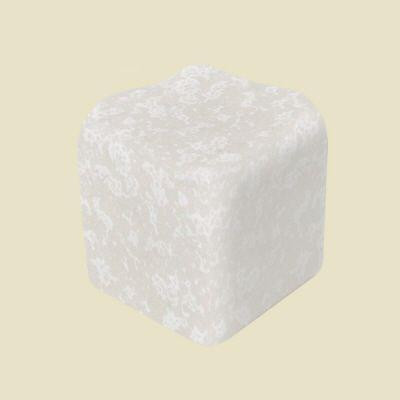 Semi-Gloss Mayan White 2 in. x 2 in. Ceramic Counter Corner Wall Tile-DISCONTINUED