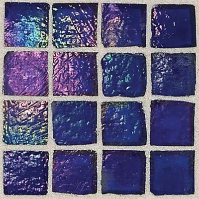 Egyptian Glass Lapis 12 in. x 12 in. x 6 mm Glass Face-Mounted Mosaic Wall Tile