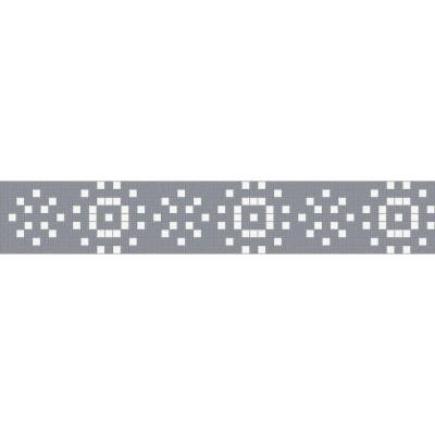 Jubilation Winter Border 117.5 in. x 4 in. Glass Wall and Light Residential Floor Mosaic Tile