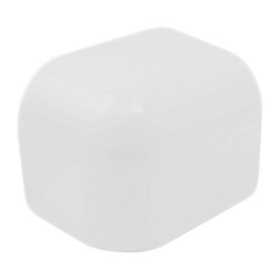 Color Collection Matte Tender Gray 2 in. x 2 in. Ceramic Sink Rail Corner Wall Tile-DISCONTINUED
