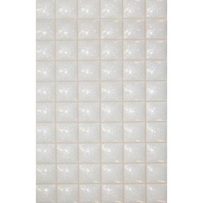 Mosaico Star 13 in. x 8 in. White Ceramic Tablet Mosaic Tile-DISCONTINUED