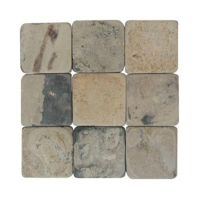 Travertine Copper 12 in. x 12 in. Tumbled Stone Floor and Wall Tile (10 sq. ft. / case)