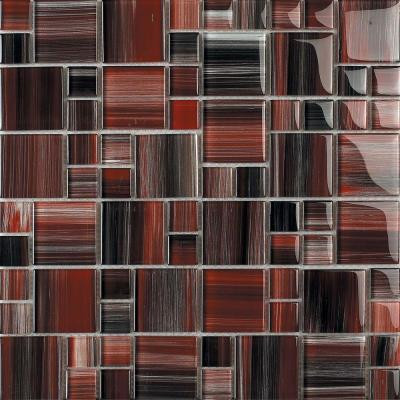 Contempo Derosier-1670 Mosaic Glass 12 in. x 12 in. Mesh Mounted Tile (5 Sq. Ft./Case)-DISCONTINUED