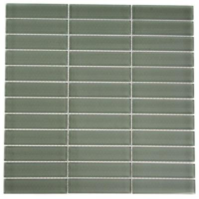 Contempo Seafoam Polished 12 in. x 12 in. x 8 mm Glass Floor and Wall Tile