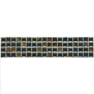 Fashion Accents Umber 3 in. x 12 in. Illumini Mosaic Accent Wall Tile