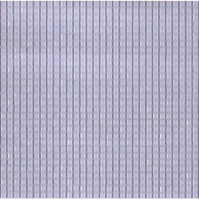 12.8 in. x 12.8 in. Venice Whisper Blue Glossy Glass Tile-DISCONTINUED