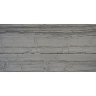Athens Grey 12 in. x 24 in. Polished Marble Floor and Wall Tile (10 sq. ft. / case)