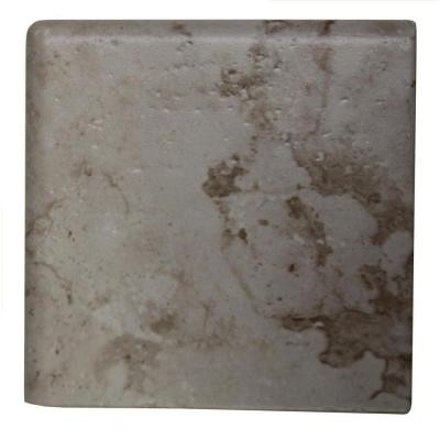 Brancacci Aria Ivory 6 in. x 6 in. Ceramic Surface Bullnose Corner Wall Tile
