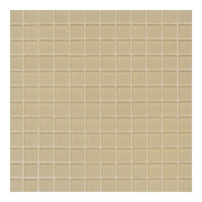 Maracas Morning Sun 12 in. x 12 in. 8mm Frosted Glass Mesh-Mounted Mosaic Wall Tile(10 sq. ft. / case)-DISCONTINUED
