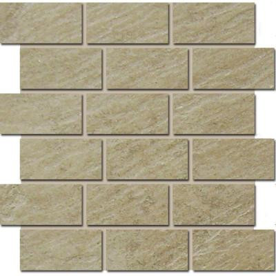 Terra Brazilian Slate 12 in. x 12 in. Porcelain Brick-Joint Mosaic Floor/Wall Tile-DISCONTINUED