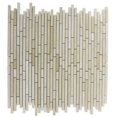 Windsor Random Jerusalem Gold 12 in. x 12 in. x 8 mm Marble Floor and Wall Tile