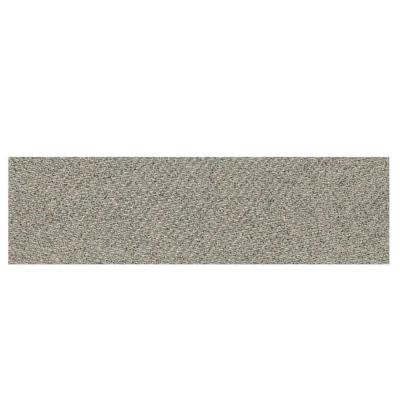 Identity Metro Taupe Fabric 4 in. x 12 in. Porcelain Polished Bullnose Floor and Wall Tile