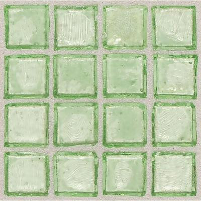 Egyptian Glass Palm 12 in. x 12 in. x 6 mm Glass Face-Mounted Mosaic Wall Tile