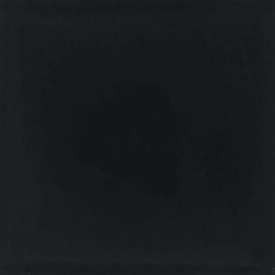 Glass Reflections 4-1/4 in. x 4-1/4 in. Midnight Black Glass Wall Tile (4 sq. ft. / case)-DISCONTINUED