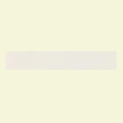 Identity Paramount White Grooved 4 in. x 24 in. Polished Porcelain Bullnose Floor and Wall Tile