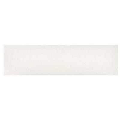 Colour Scheme Arctic White Solid 3 in x 12 in Porcelain Bullnose Trim Floor and Wall Tile