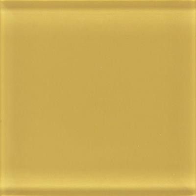 Glass Reflections 4-1/4 in. x 4-1/4 in. Honey Bee Glass Wall Tile (4 sq. ft. / case)-DISCONTINUED