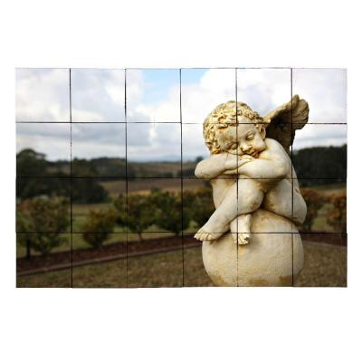 Angel2 36 in. x 24 in. Tumbled Marble Tiles (6 sq. ft. /case)
