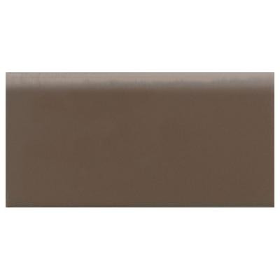 Rittenhouse Square Artisan Brown 3 in. x 6 in. Ceramic Bullnose Wall Tile-DISCONTINUED