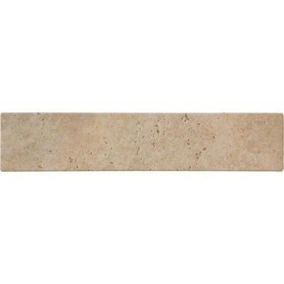 Leonardo Noche 3 in. x 12 in. Porcelain Bullnose Wall Tile (8 ln. ft. / Case)-DISCONTINUED