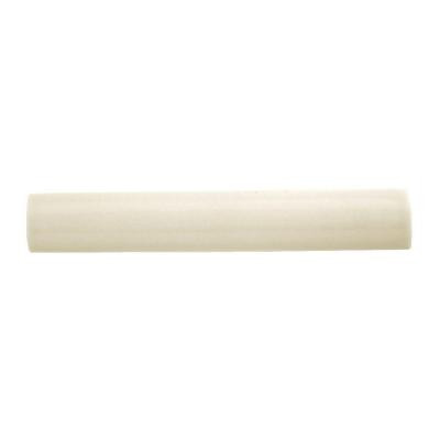 Semi-Gloss Mayan White 3/4 in. x 6 in. Ceramic Outside Corner Quarter-Round Wall Tile-DISCONTINUED