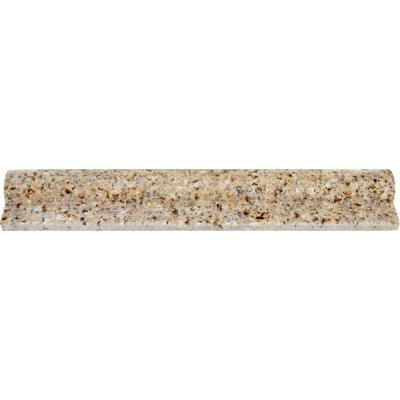 Gold Rush 2 in. x 12 in. Polished Granite Rail Moulding Wall Tile (10 ln. ft. / case)