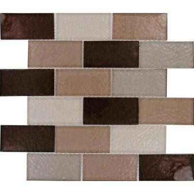 Ayres Blend Subway 12 in. x 12 in. x 8 mm Glass Mesh-Mounted Mosaic Tile