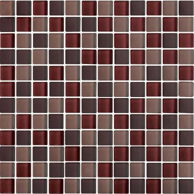 Color Blends Especia Neblina-1603-M Matte Mosaic Glass Mesh Mounted Tile - 4 in. x 4 in. Tile Sample-DISCONTINUED